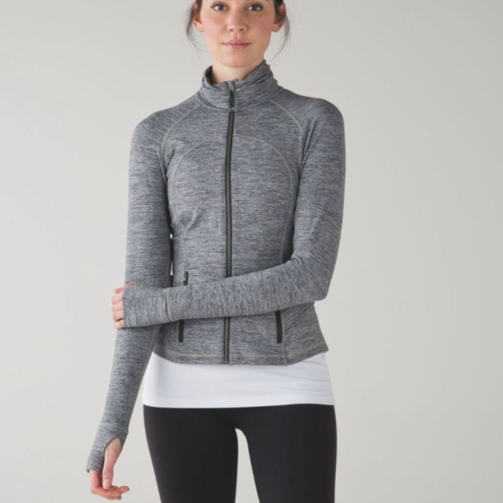 Lululemon Hustle In‎ Your Bustle Jacket in Heather Gray Women's size 8